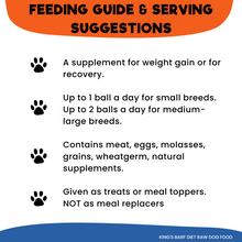 Load image into Gallery viewer, King's BARF Diet Satin Balls