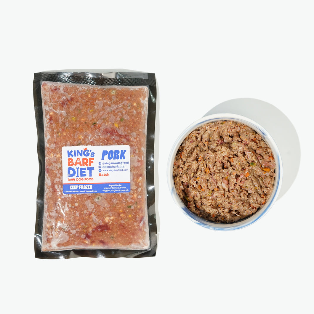 King's BARF Diet - Pork Raw Dog Food