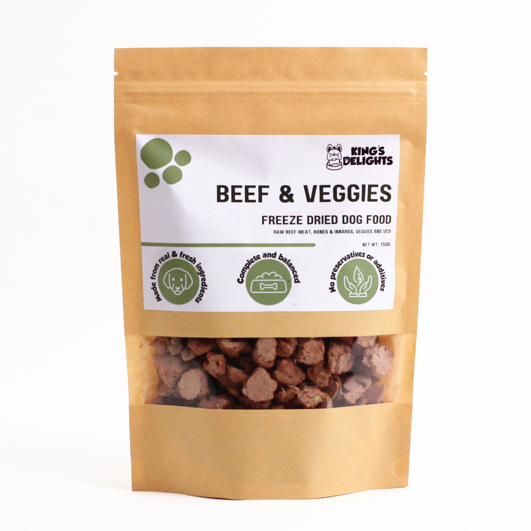 Freeze dried shop vegetables for dogs