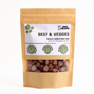 KD Freeze Dried Dog Food - Beef & Veggies 150g