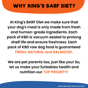 King's BARF Diet - Beef Raw Dog Food